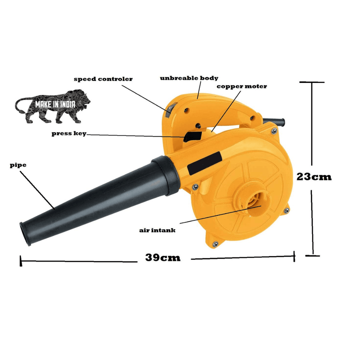 ADNet 600W electric air blower, a handheld, compact, and lightweight dust removal tool. This high-speed, 13000 RPM electric blower is made of durable plastic, ideal for home and office cleaning