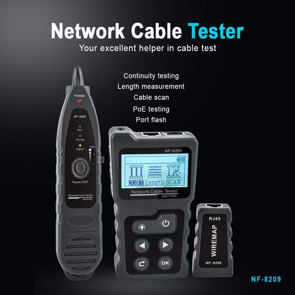 Plastic Network Cable Tester tool from the 'Repairing tools' collection, specialized for cable testing and network diagnostics