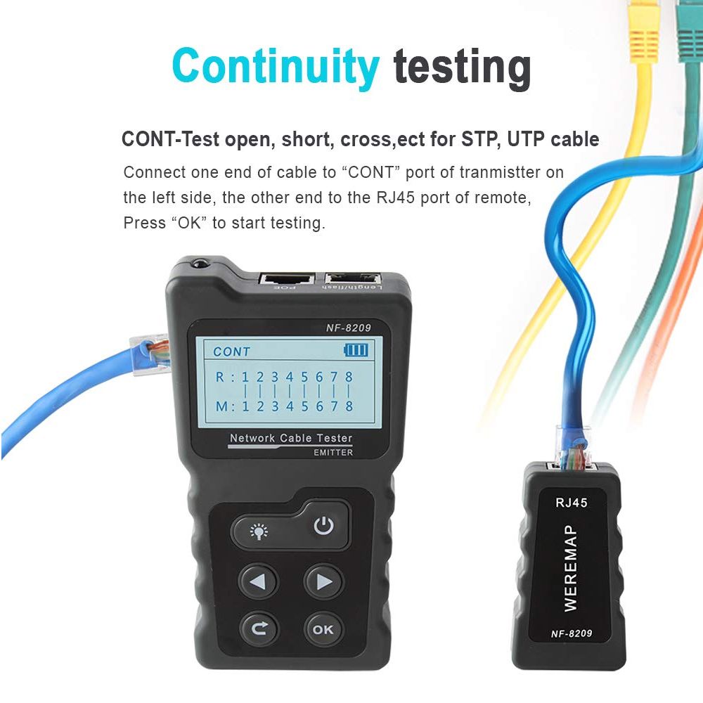 Plastic Network Cable Tester tool from the 'Repairing tools' collection, specialized for cable testing and network diagnostics