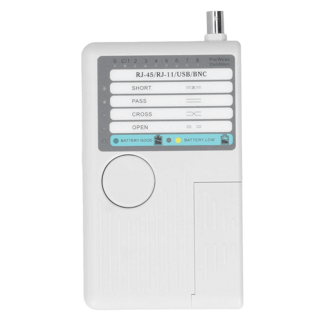 Ezlink NF-3468, multi-function 4 in 1 Cable Tester for RJ-45, RJ-11, USB, and BNC. Part of the repairing tools collection.