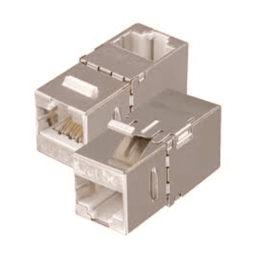 RJ45 Cat6A STP, FTP 8P8C durable plastic coupler for high-speed wired network expansion