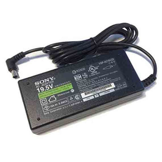 Sony laptop charger, a 90W, 19.5V 4.7A AC adapter with a 6.5mm * 4.4mm barrel pin connector, compatible with Sony Laptops