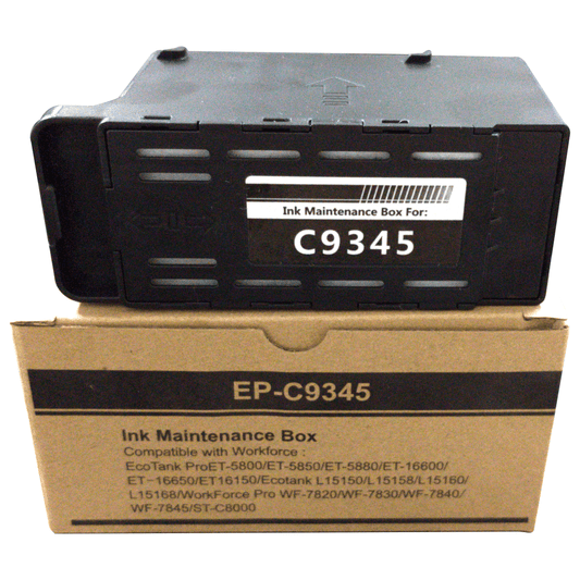 Epson E-C9345 EcoTank Ink Maintenance Box from India, suitable for Epson L15150, L15158, and L15160 printers, for efficient ink waste collection.