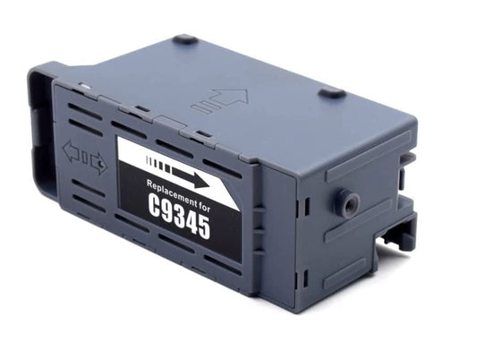 Epson's E-C9345 Ink Maintenance Box in plastic for effective Ink Waste Collection, suited for Epson EcoTank and L-series printers