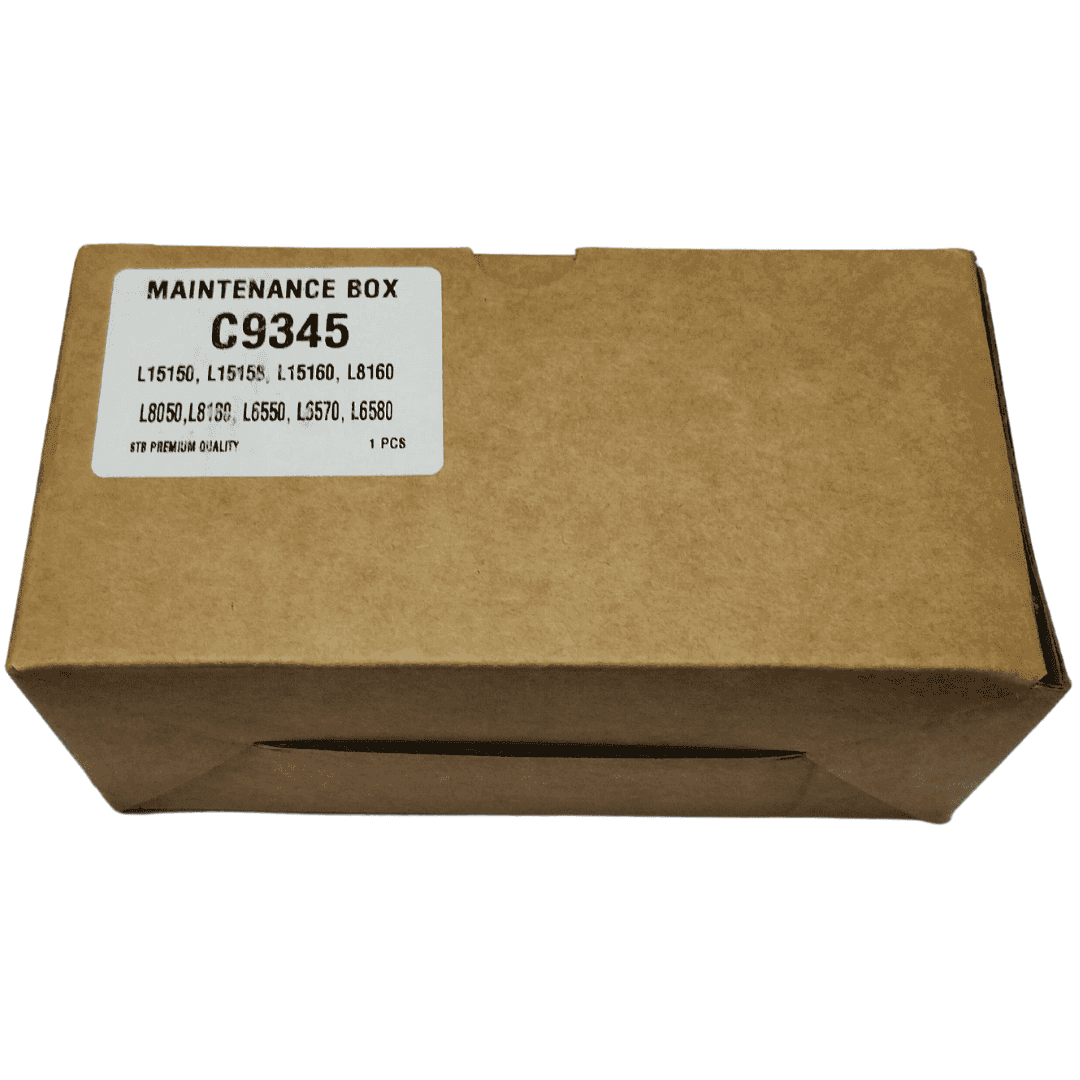 Epson's E-C9345 Ink Maintenance Box in plastic for effective Ink Waste Collection, suited for Epson EcoTank and L-series printers