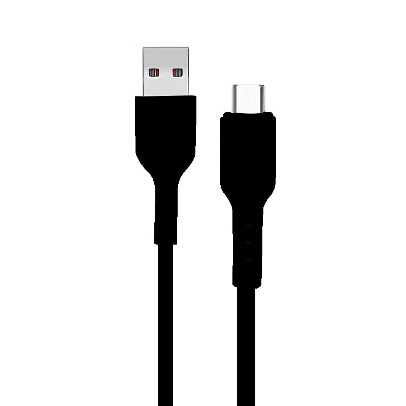 Black 3A wired Micro USB Cable of 1.25m length from the Mobile cables collection, facilitating fast charging