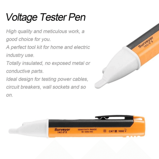 Single metal 1AC-D Non-Contact Voltage Detection Pen, a professional tester tool for electronic safety at home.