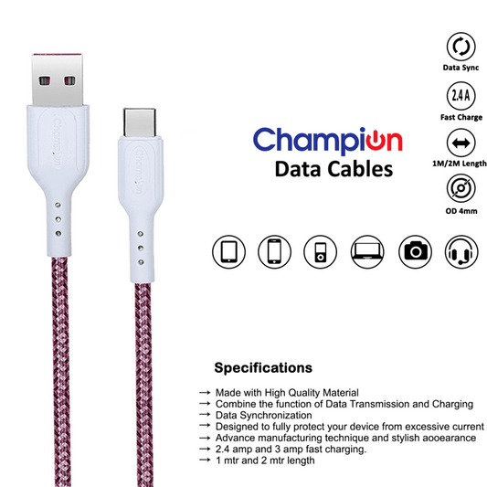 Type-C accessory for mobile phones, 1.25m long high-speed and durable USB-C cable for fast charging and data transfer, white in color