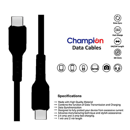 1.25m Black 3A Wired Micro USB Cable from the Mobile Cables collection, ideal for fast charging