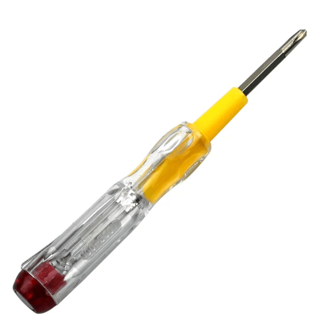 Single metal 2in1 screwdriver tester serves as a line analog electric tester for voltage detection and circuit testing