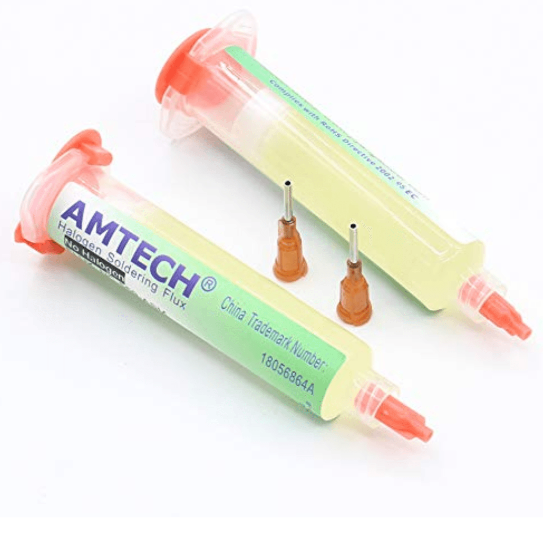 Amtech RMA-223-UV BGA solder paste in 10ml tube, a single tool from the Repairing tools collection, for PCB rework and UV curing flux