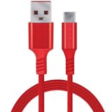 Yonkx Type-C Braided Red Cable 65W 1 Meter