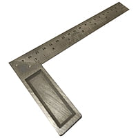 Square Ruler Stainless Steel 15x20cm 90 Degree Angle Metric Try Miter Square Ruler Scale
