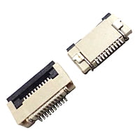 10 Pin 0.5mm Pitch FPC FFC SMT Bottom Contacts Flip Connector